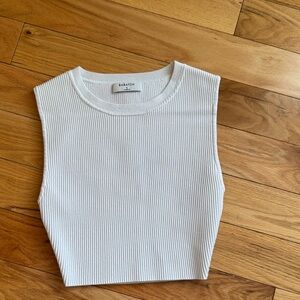 Aritzia Babaton Sculpt Knit Crop Tank Top